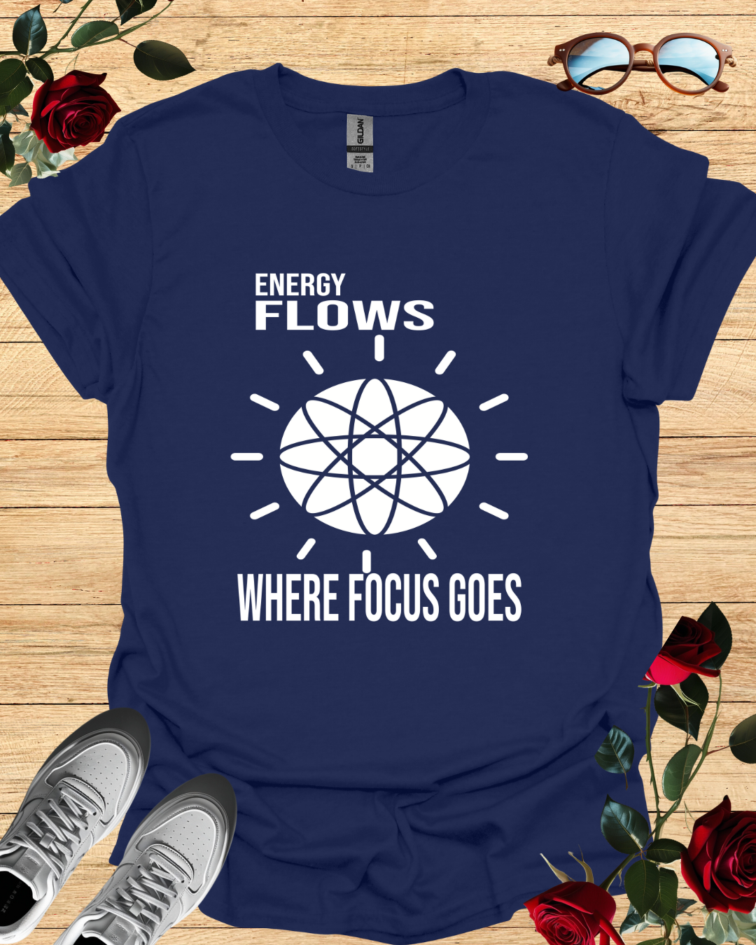 Energy Flows Where Focus Goes – Vision Alignment Tee Printify