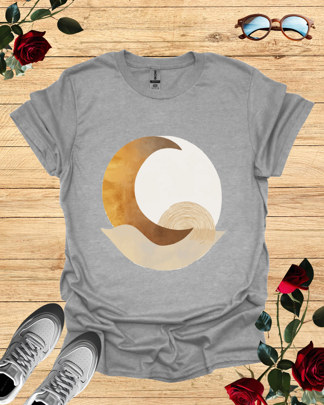 Moon – Celestial T-Shirt in Long & Short Sleeve Styles Printify