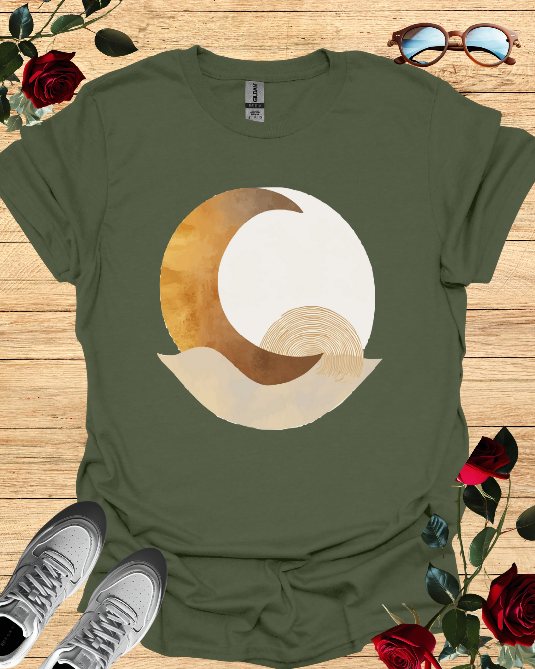 Moon – Celestial T-Shirt in Long & Short Sleeve Styles Printify
