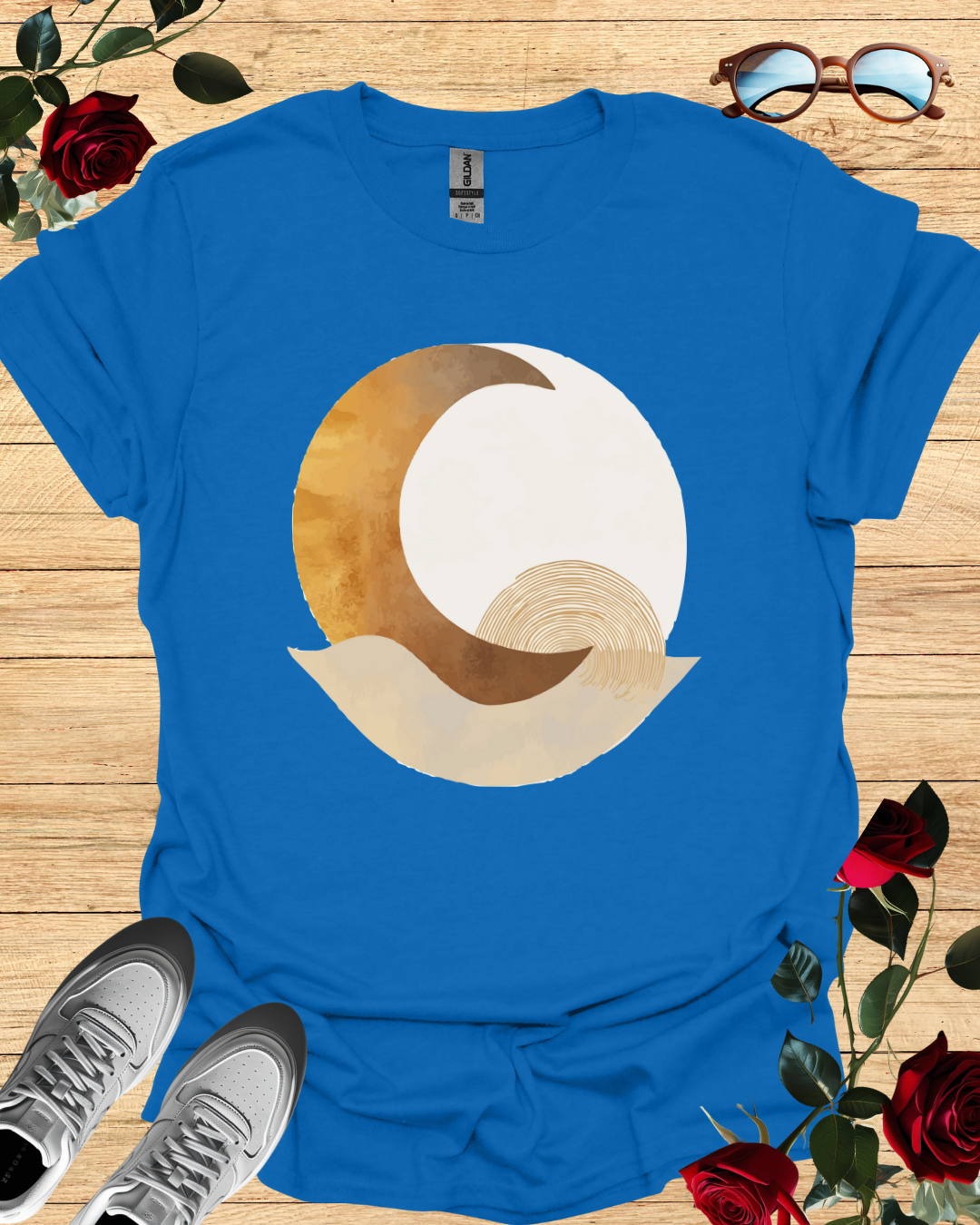 Moon – Celestial T-Shirt in Long & Short Sleeve Styles Printify