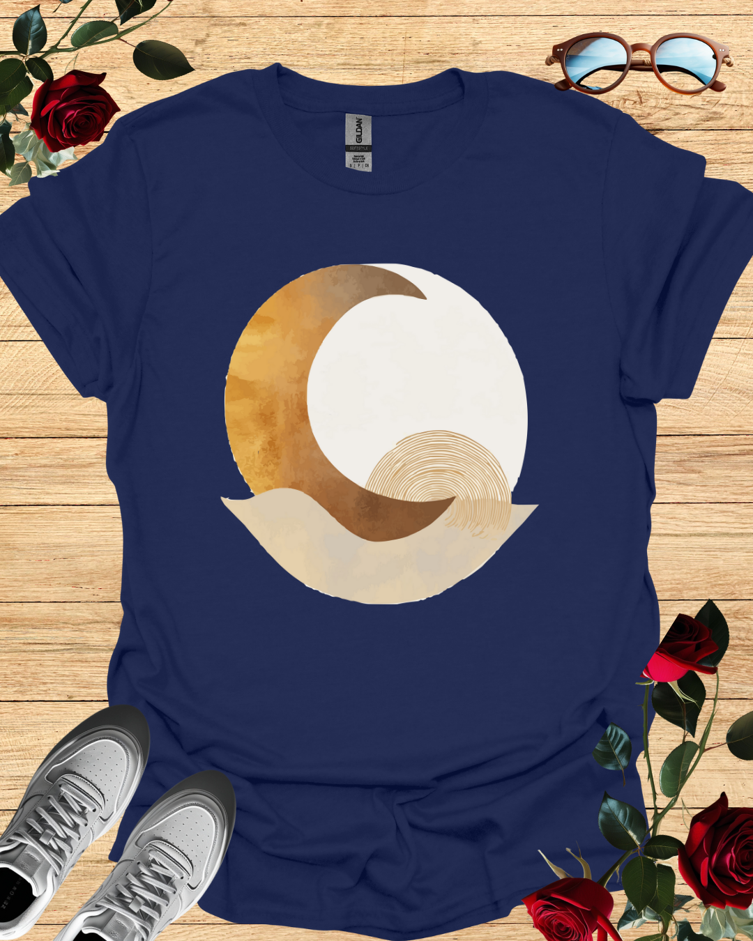 Moon – Celestial T-Shirt in Long & Short Sleeve Styles Printify