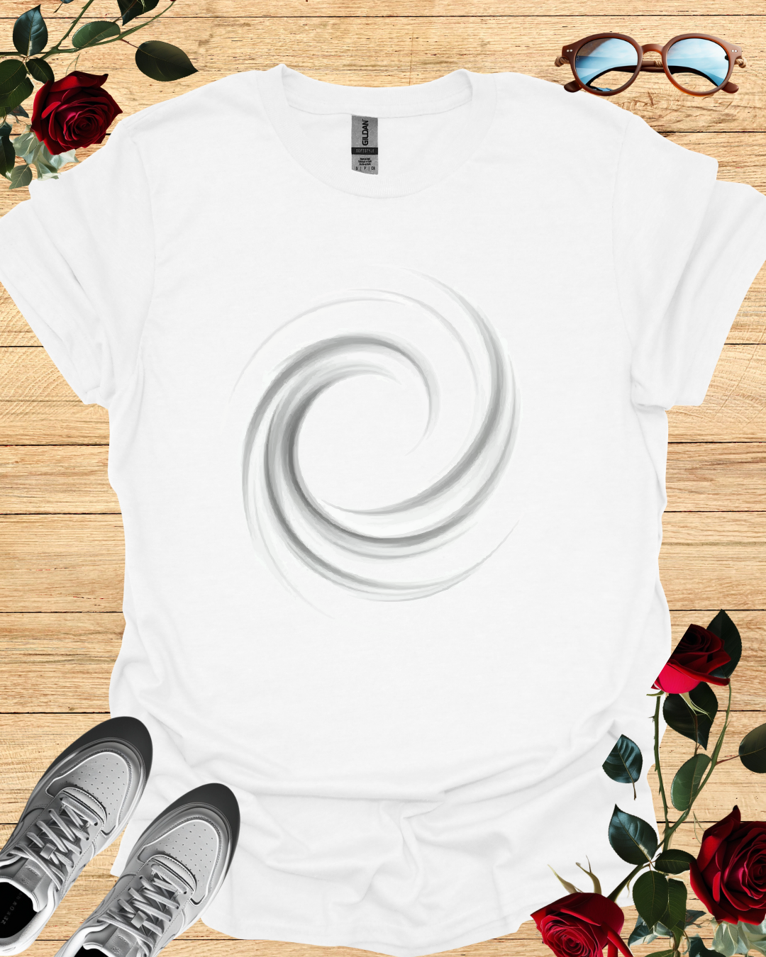 Swirl – Stylish T-Shirt in Long & Short Sleeve Designs Printify