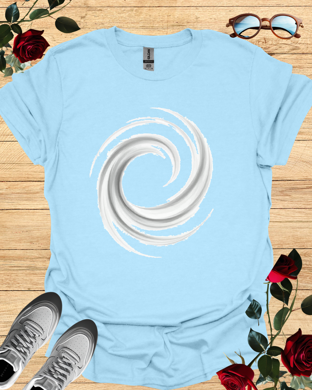 Swirl – Stylish T-Shirt in Long & Short Sleeve Designs Printify