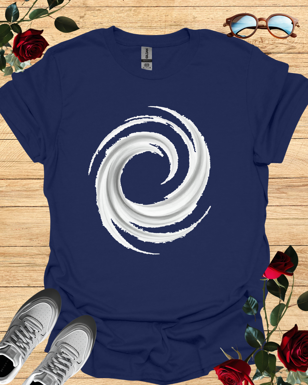 Swirl – Stylish T-Shirt in Long & Short Sleeve Designs Printify