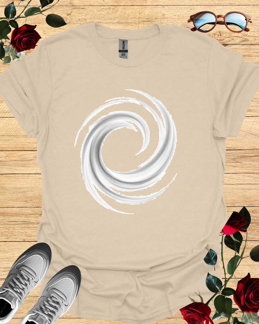 Swirl – Stylish T-Shirt in Long & Short Sleeve Designs Printify