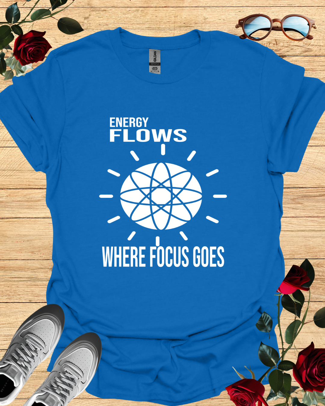 Energy Flows Where Focus Goes – Vision Alignment Tee Printify