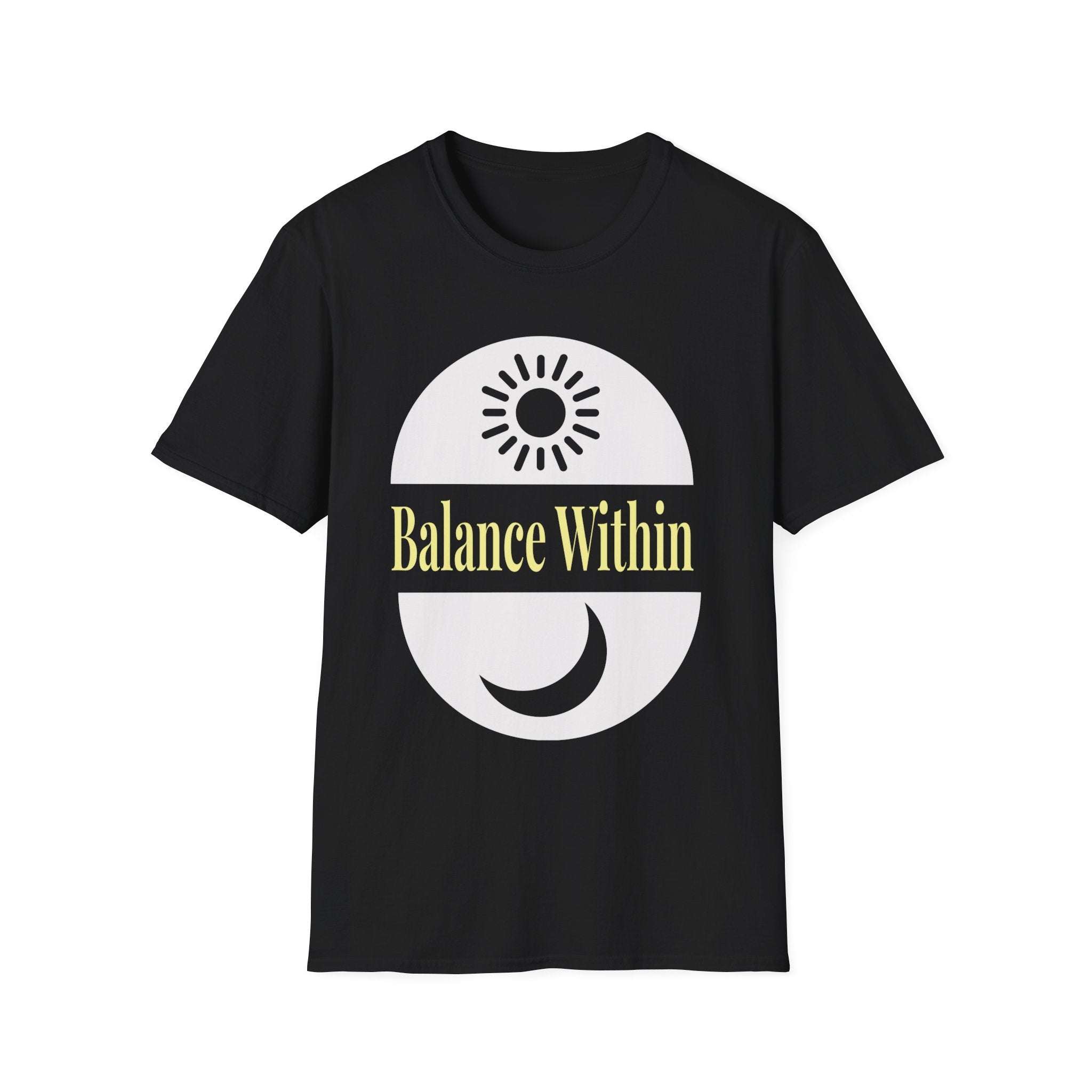 balance within minimalist t-shirt for inner peace – wellness-inspired daily wear