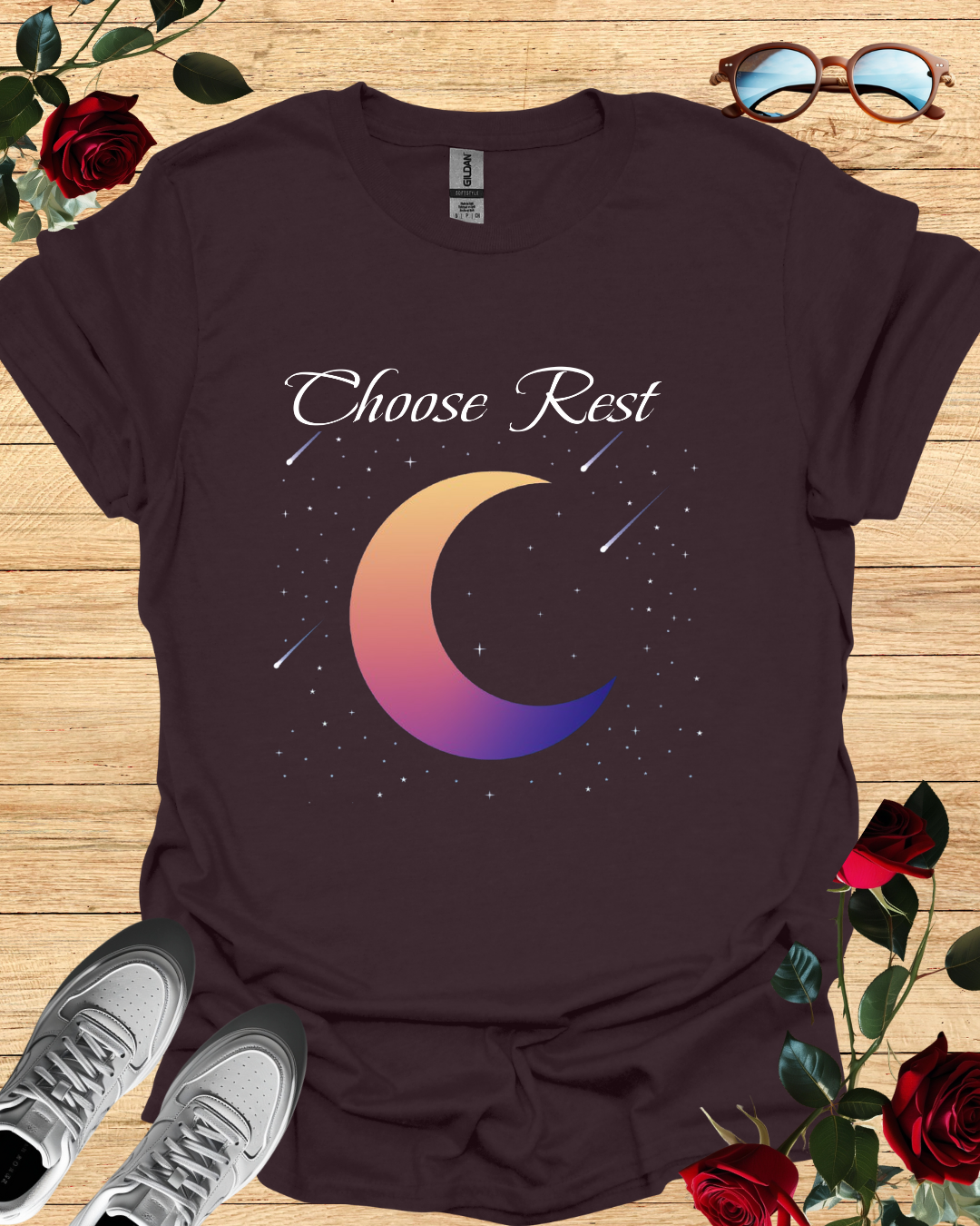 Choose Rest – Relaxed T-Shirt in Long & Short Sleeve Styles Printify