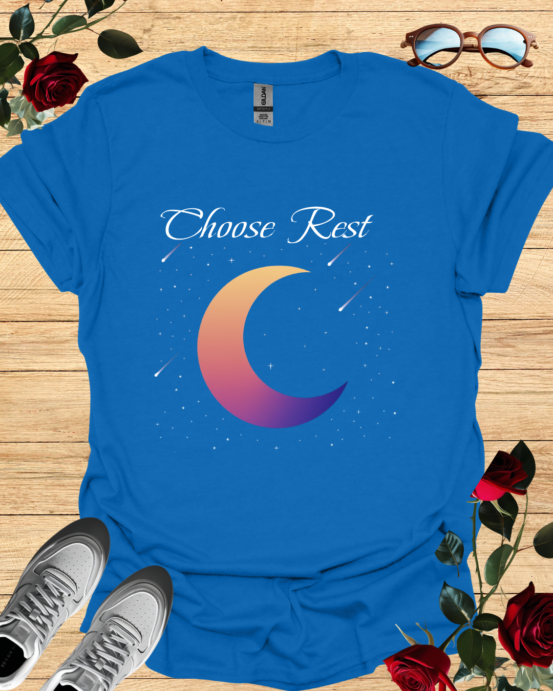 Choose Rest – Relaxed T-Shirt in Long & Short Sleeve Styles Printify