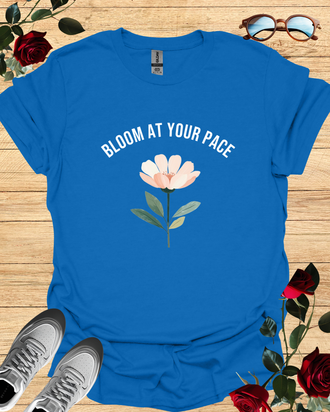 Bloom at Your Pace – Inspirational T-Shirt in Long & Short Sleeve Printify