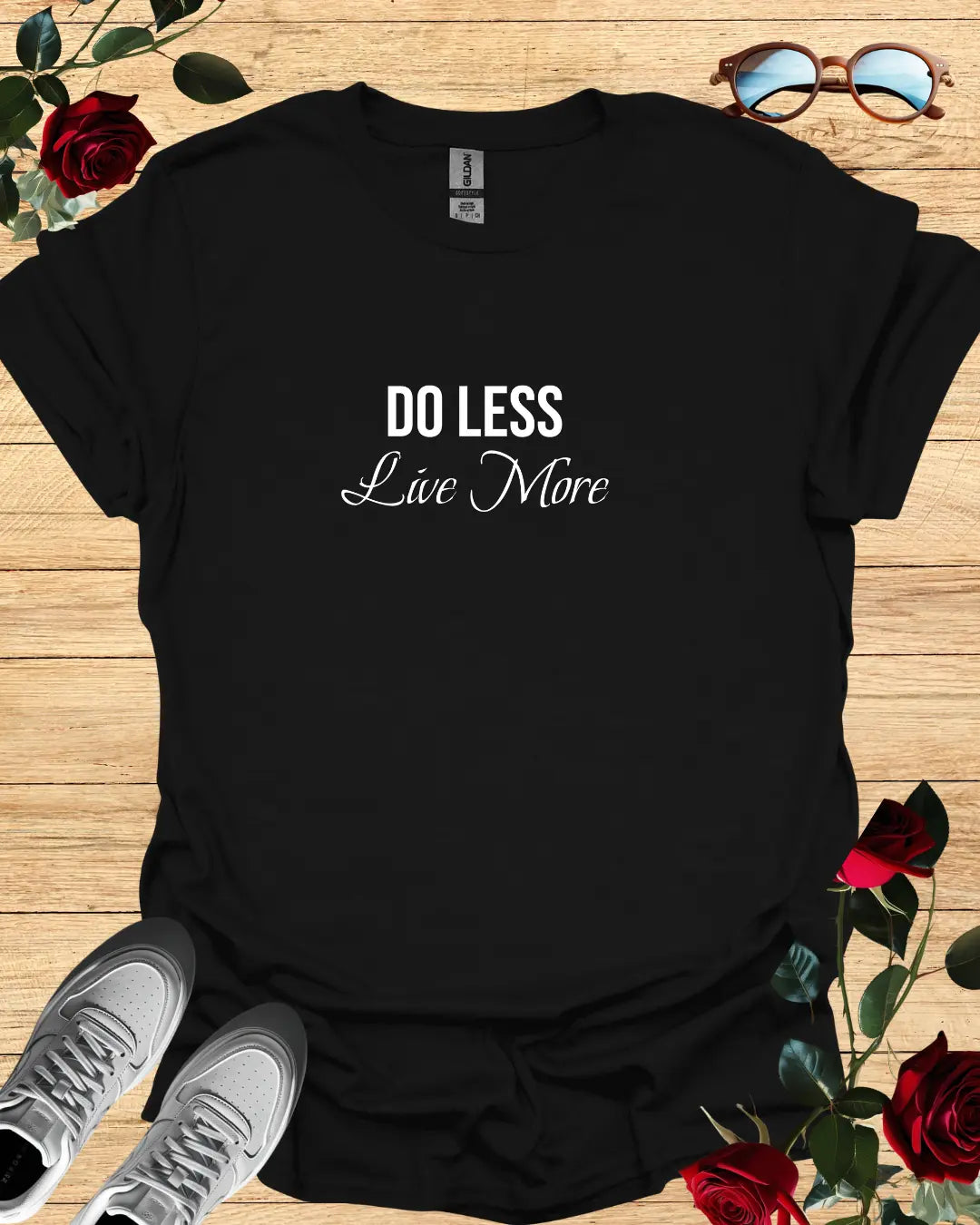 Do Less, Live More – Relaxed T-Shirt in Long & Short Sleeve Styles Printify