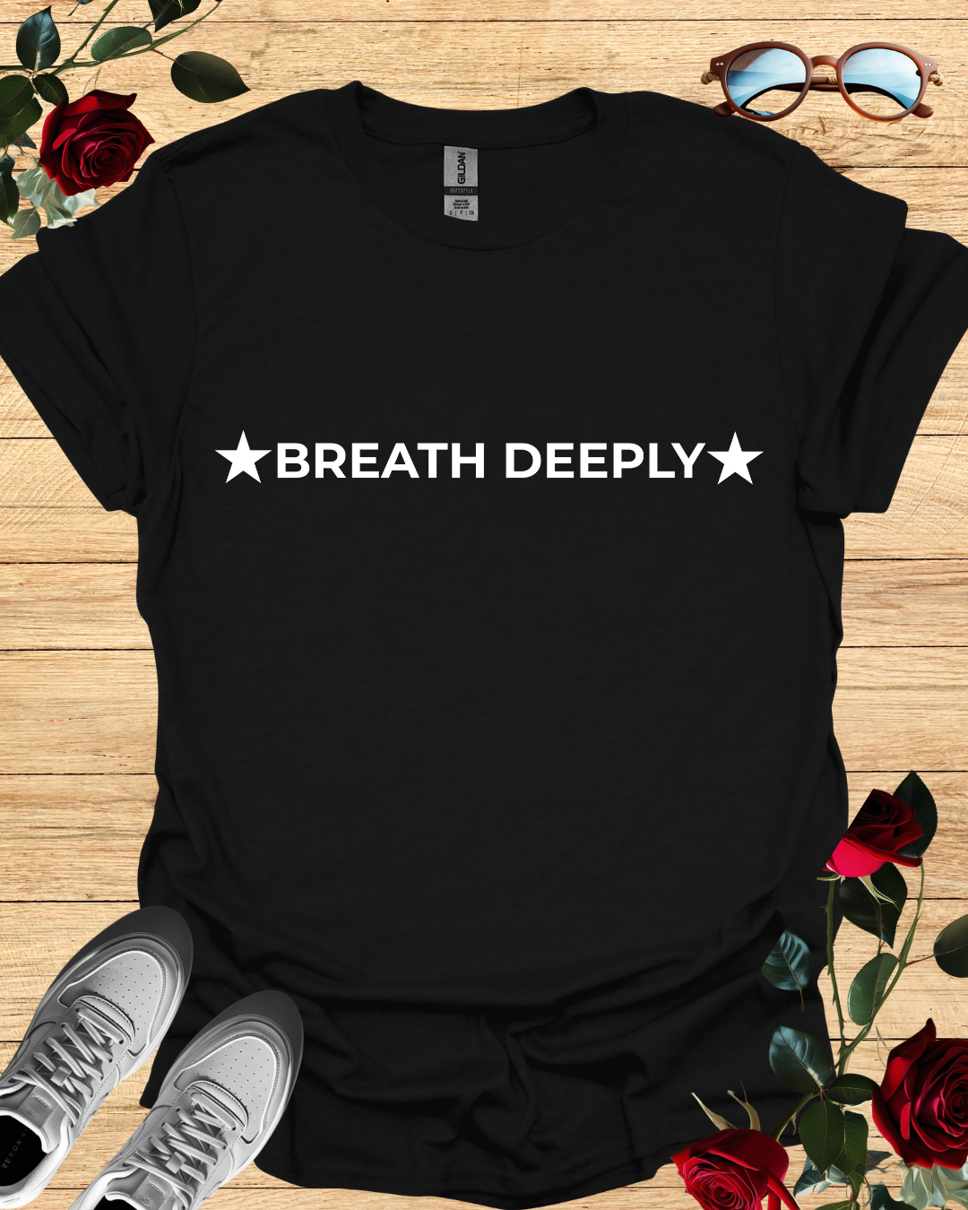 Breath Deeply – Relaxing T-Shirt in Long & Short Sleeve Styles Printify