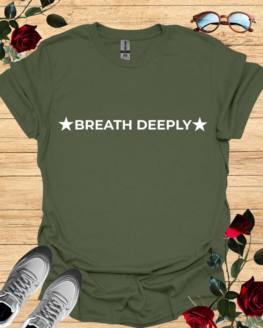 Breath Deeply – Relaxing T-Shirt in Long & Short Sleeve Styles Printify