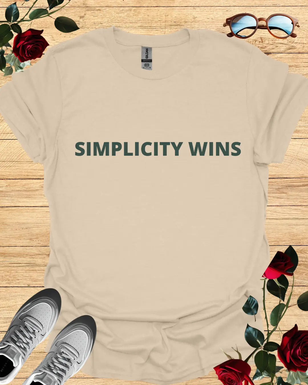 Simplicity Wins – Minimalist T-Shirt in Long & Short Sleeve Styles Printify