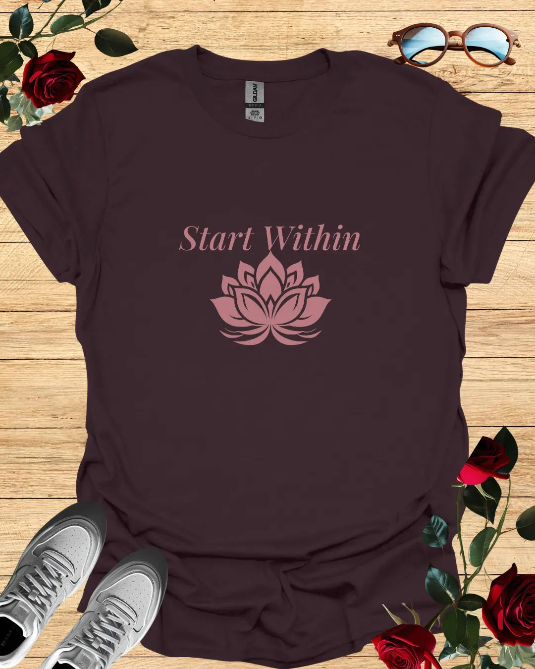 Start Within – Motivational T-Shirt in Long & Short Sleeve Styles Printify