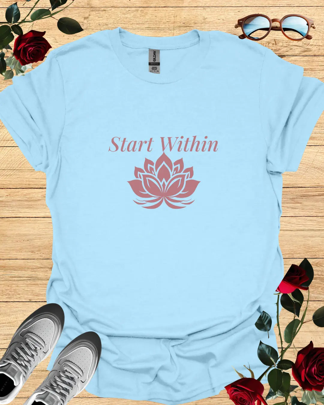 Start Within – Motivational T-Shirt in Long & Short Sleeve Styles Printify