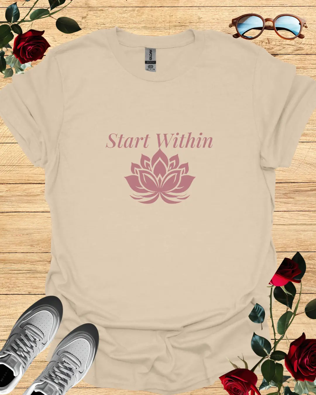 Start Within – Motivational T-Shirt in Long & Short Sleeve Styles Printify