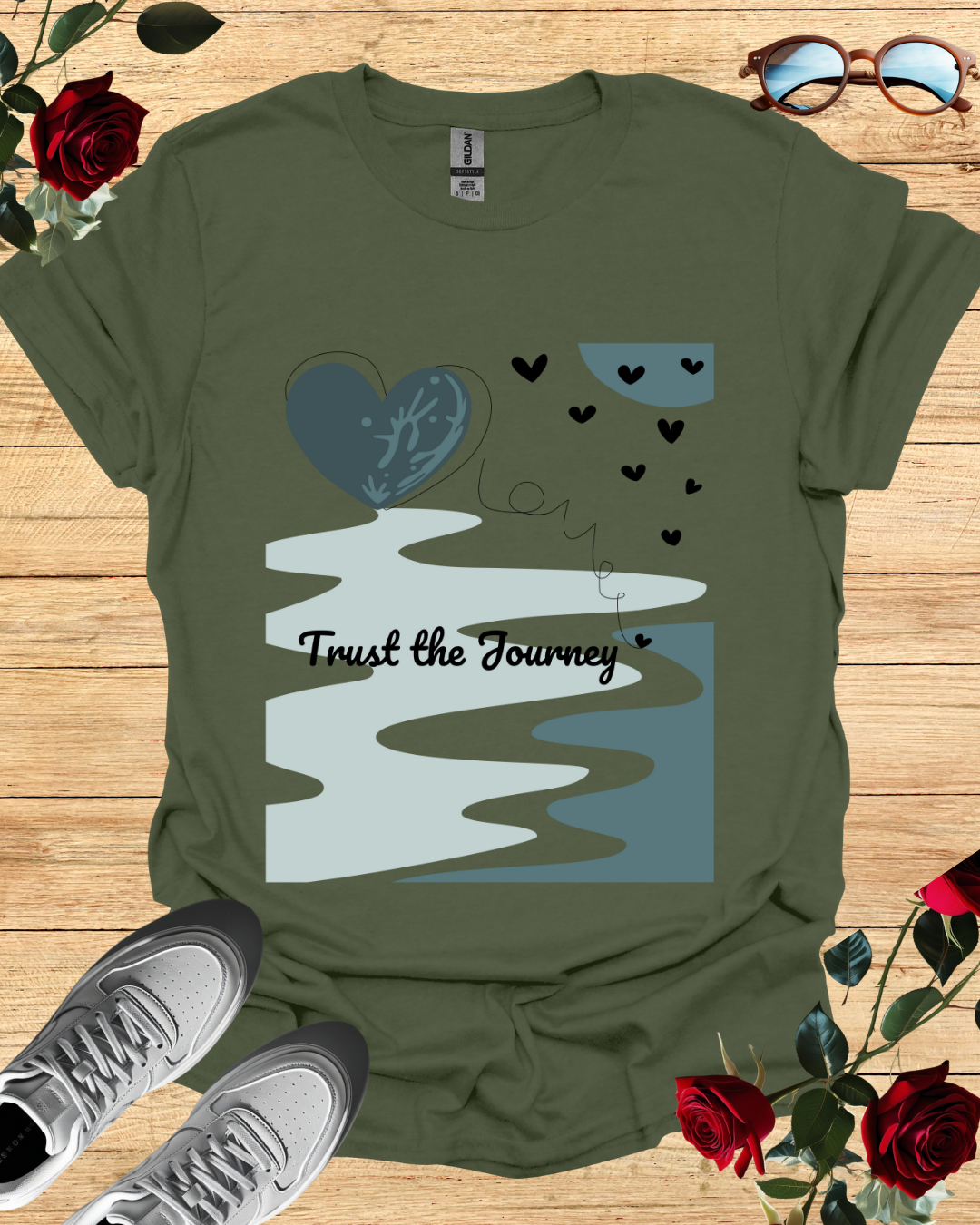 Trust The Journey – Motivational Shirt & T-Shirt for Life’s Adventures Printify