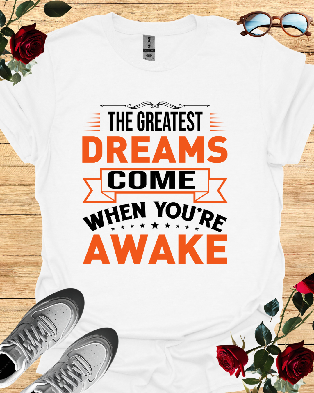 The Greatest Dreams Come When You're Awake – Dreamer’s Tee Printify
