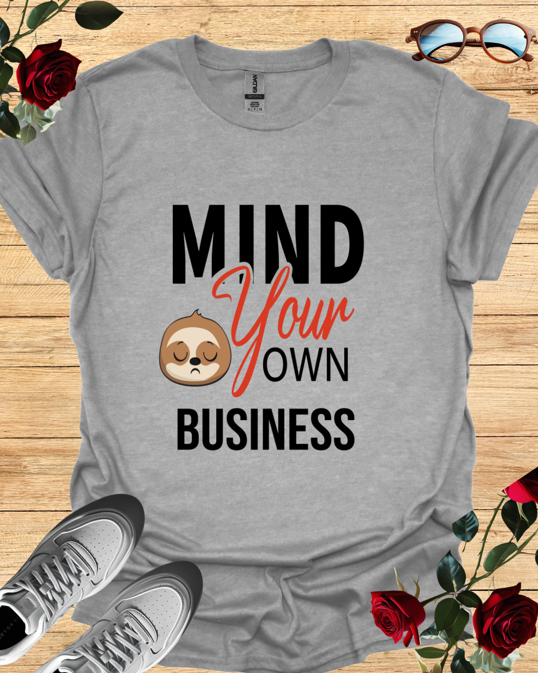 Mind Your Own Business | Bold Minimalist Statement T-Shirt Printify