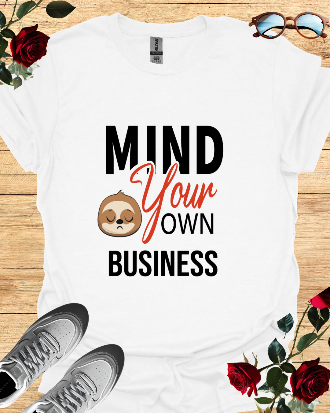 Mind Your Own Business | Bold Minimalist Statement T-Shirt Printify