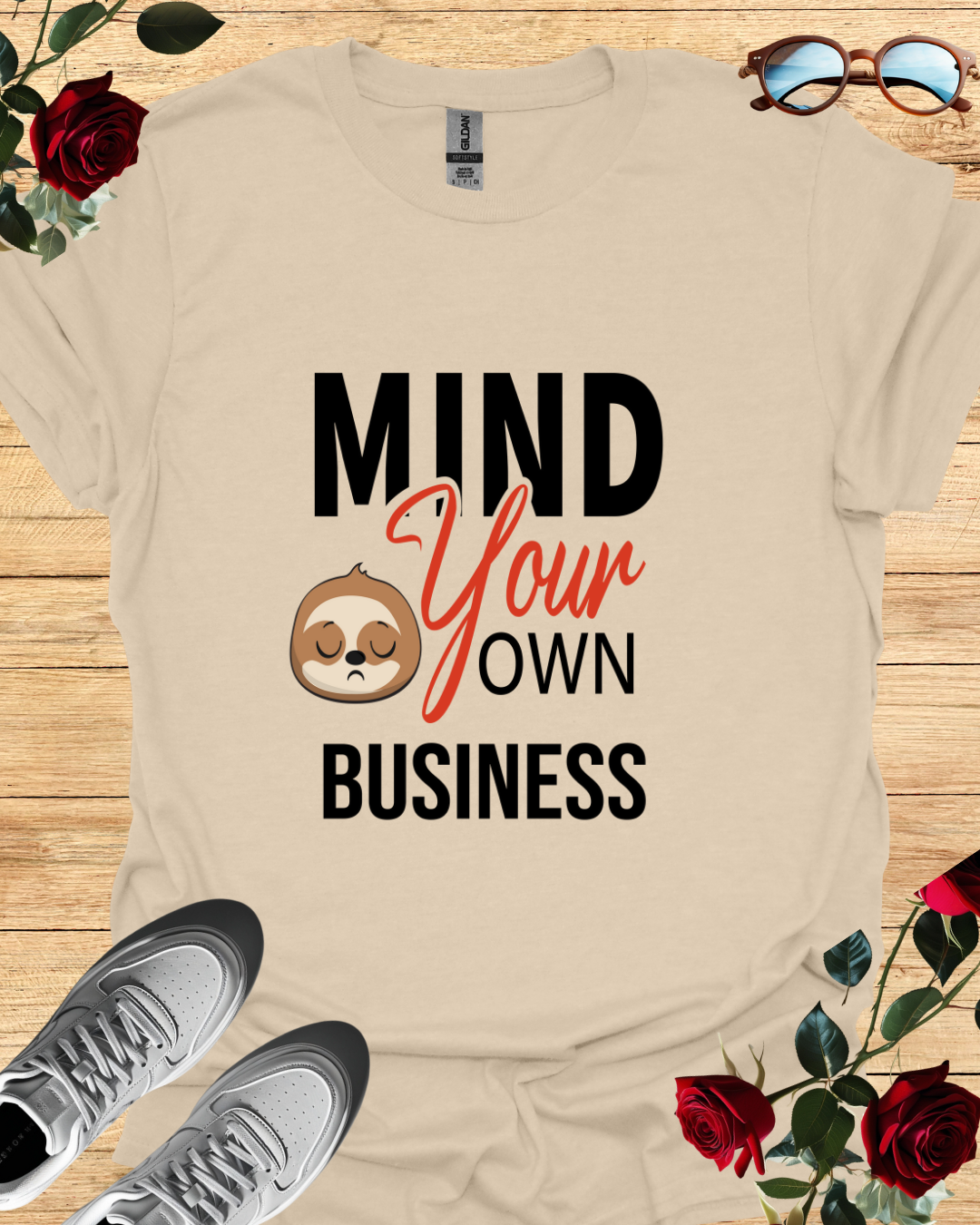 Mind Your Own Business | Bold Minimalist Statement T-Shirt Printify