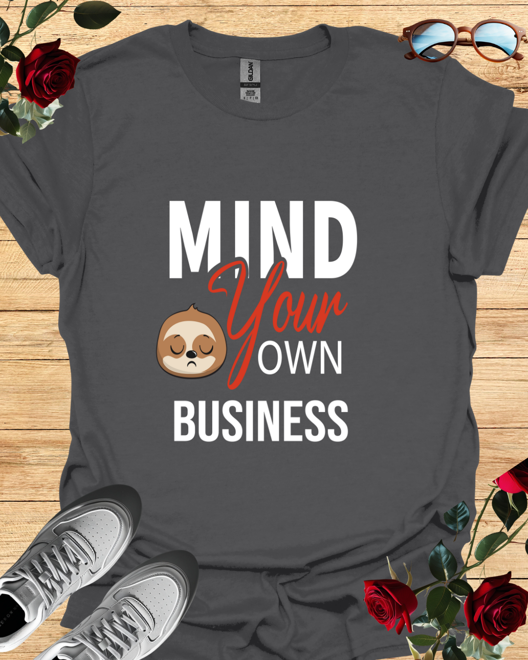 Mind Your Own Business | Bold Minimalist Statement T-Shirt Printify