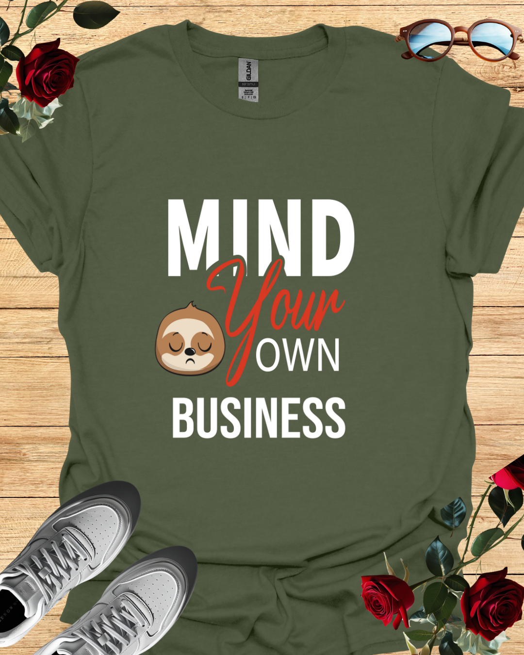 Mind Your Own Business | Bold Minimalist Statement T-Shirt Printify