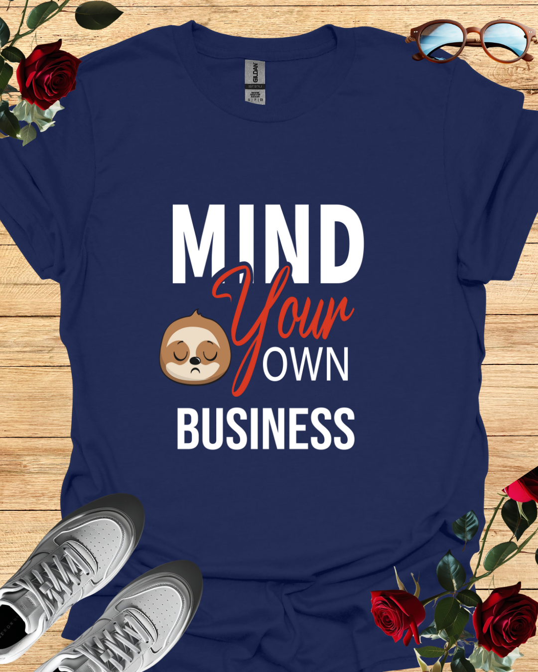 Mind Your Own Business | Bold Minimalist Statement T-Shirt Printify
