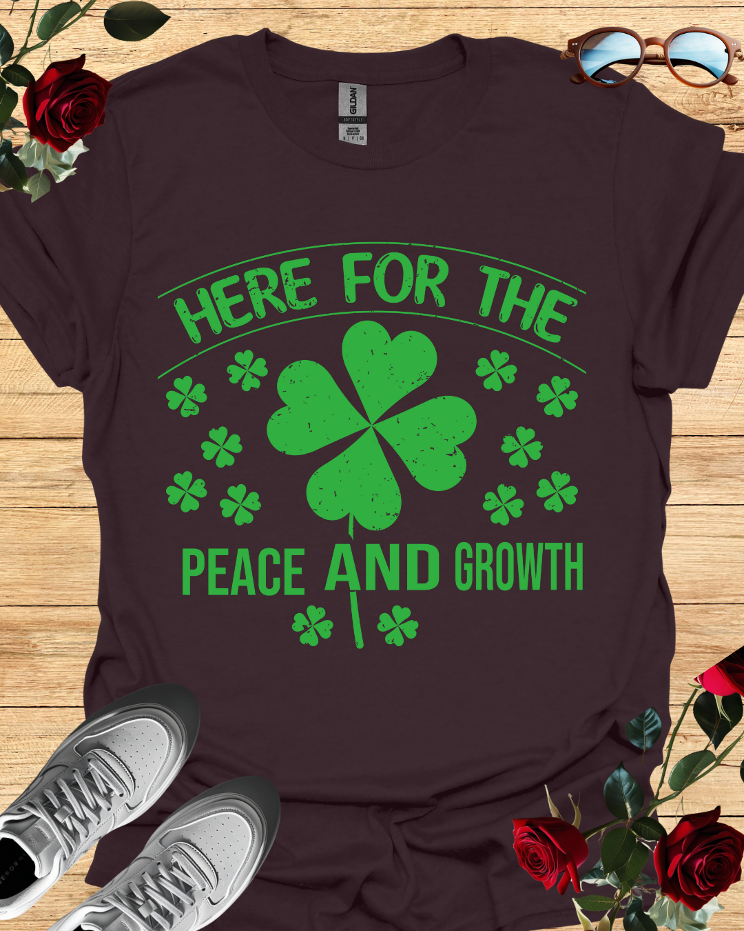 Peace & Growth – Intentional Living Tee Printify