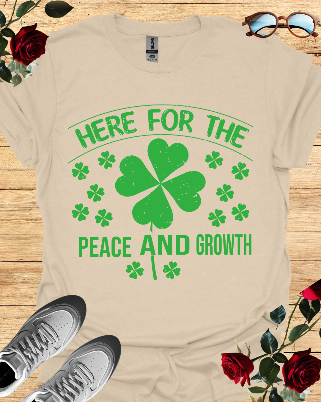 Peace & Growth – Intentional Living Tee Printify