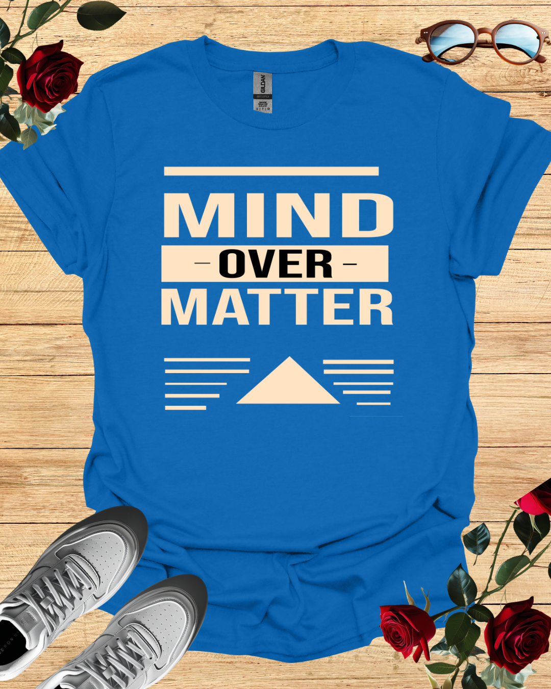 Mind Over Matter Motivational T-Shirt – Long & Short Sleeve Printify