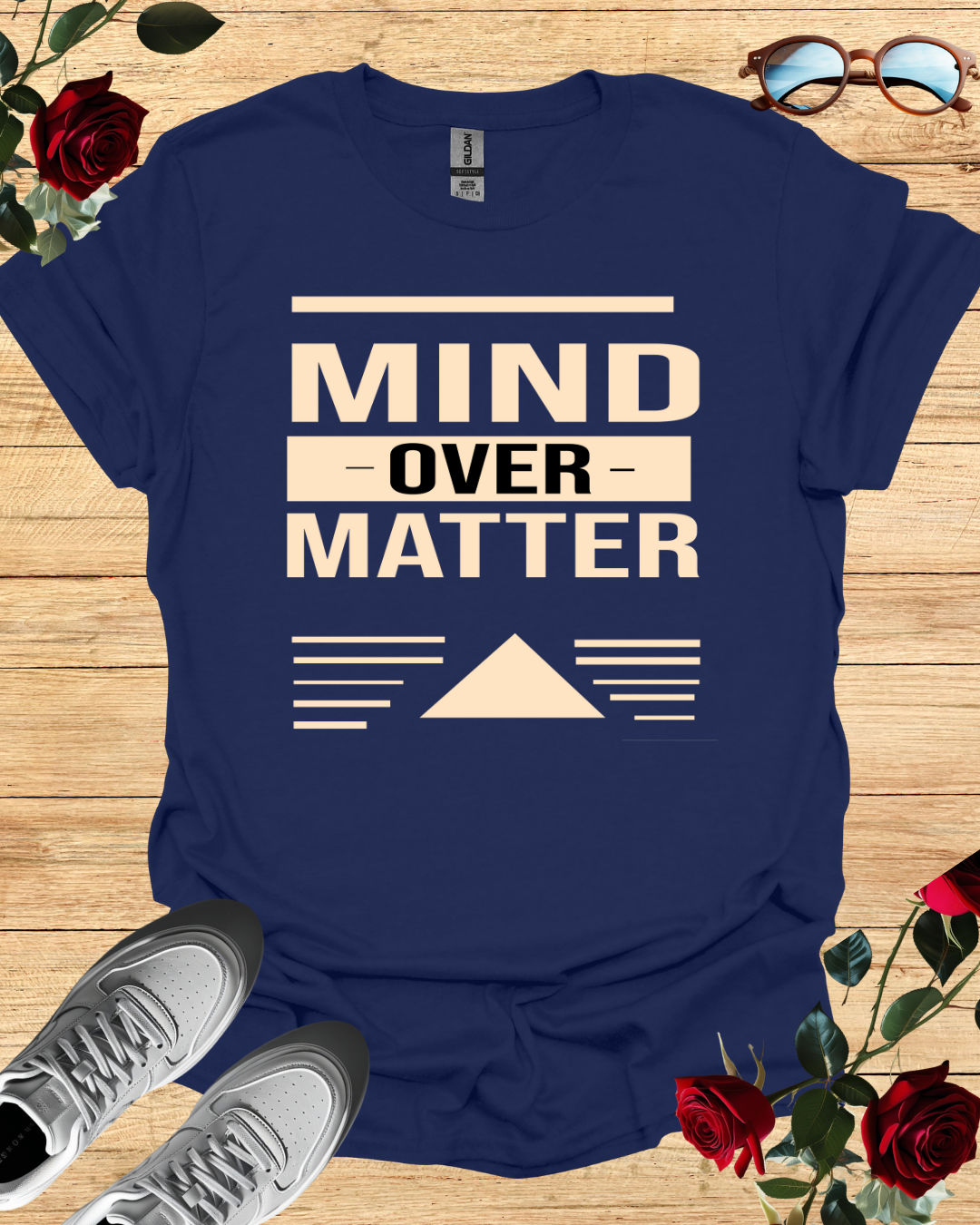 Mind Over Matter Motivational T-Shirt – Long & Short Sleeve Printify