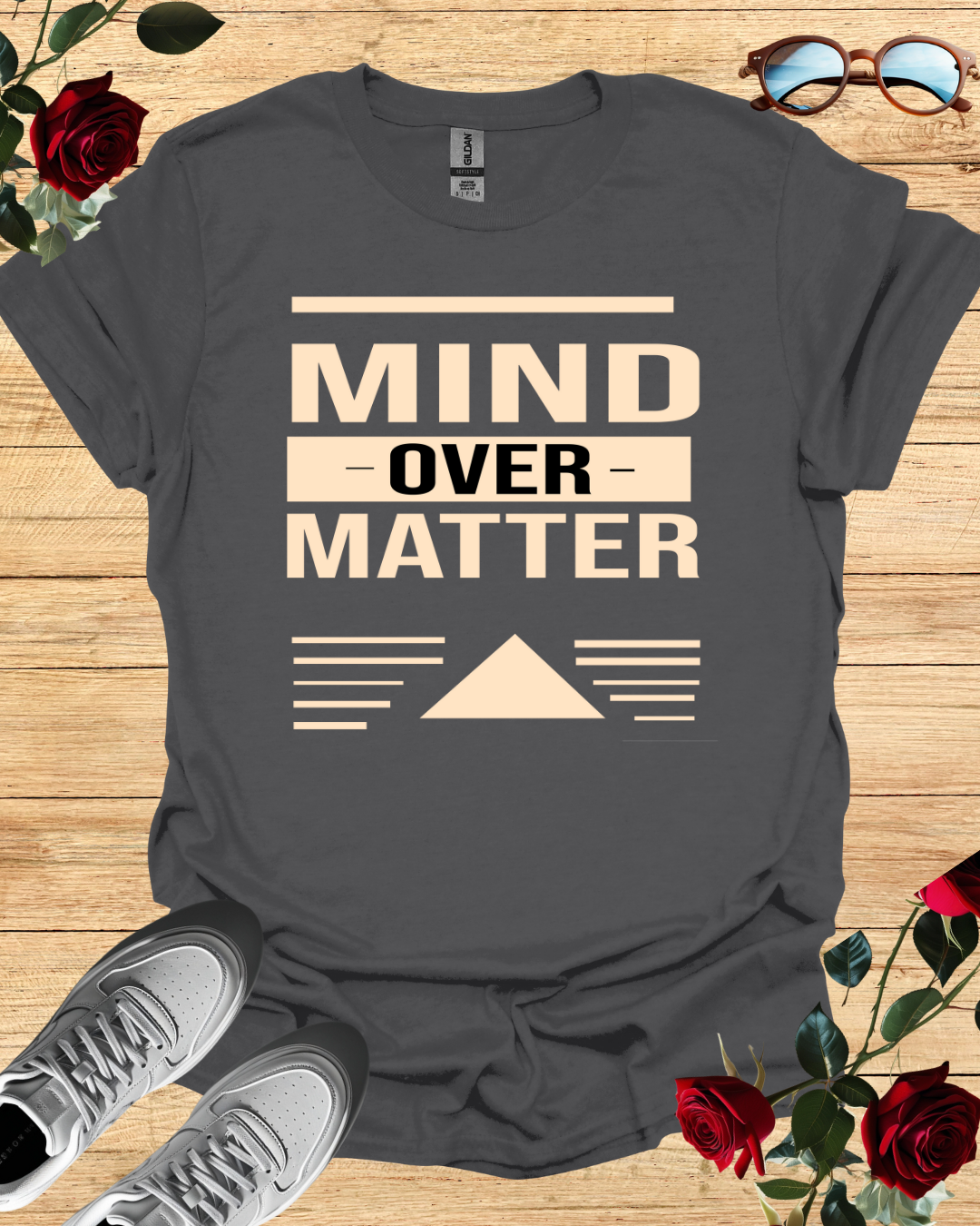Mind Over Matter Motivational T-Shirt – Long & Short Sleeve Printify