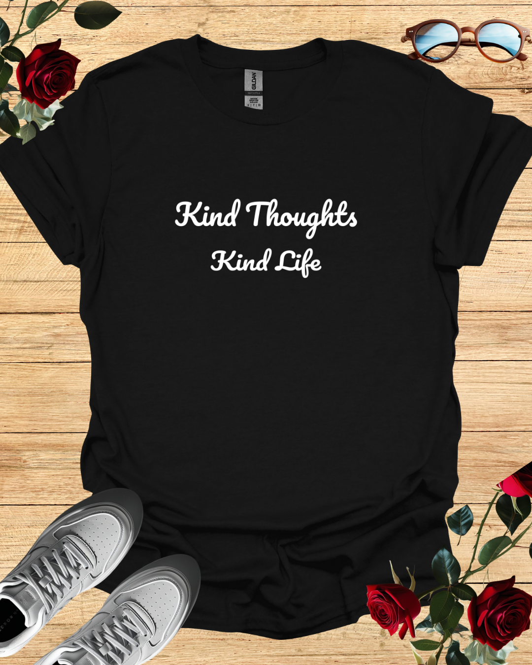 Kind Thoughts – Kind Life Organic Cotton T-Shirt Printify
