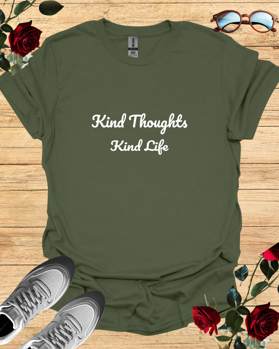 Kind Thoughts – Kind Life Organic Cotton T-Shirt Printify