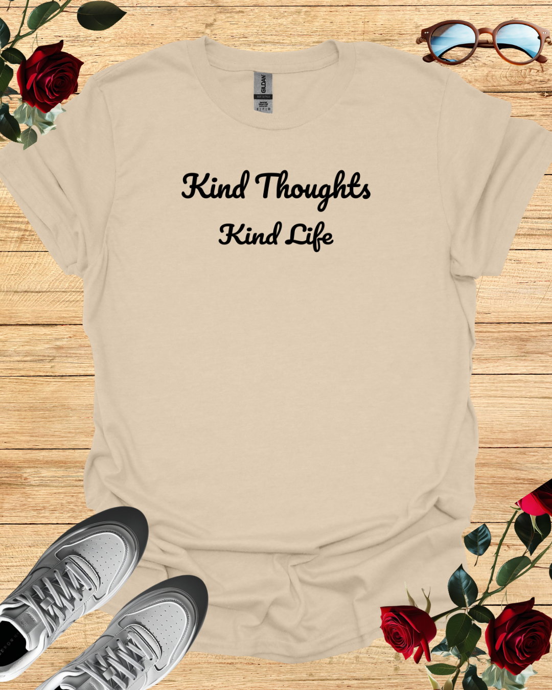Kind Thoughts – Kind Life Organic Cotton T-Shirt Printify