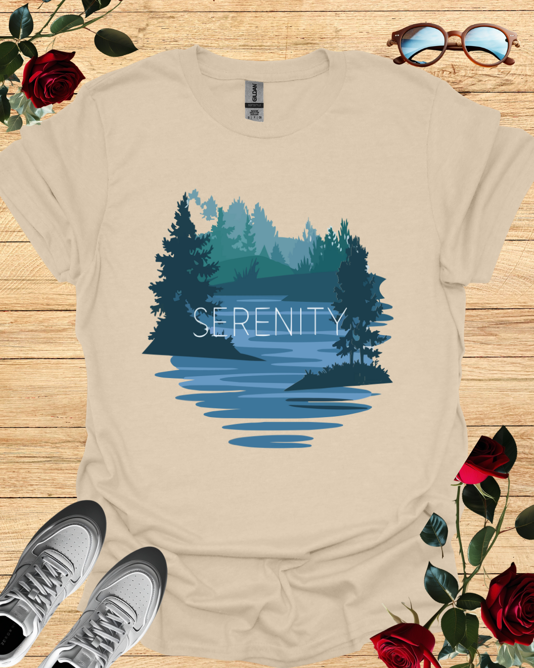 Serenity – Calm & Comfort T-Shirt in Long & Short Sleeve Styles Printify