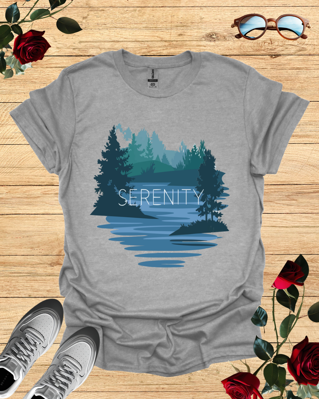 Serenity – Calm & Comfort T-Shirt in Long & Short Sleeve Styles Printify