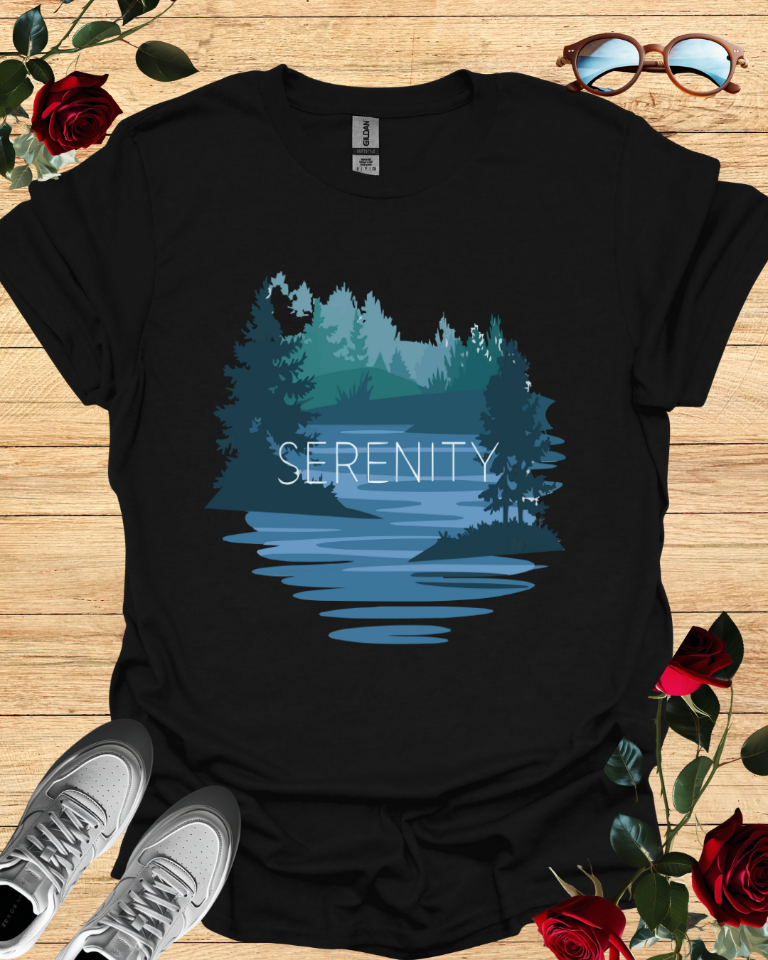 Serenity – Calm & Comfort T-Shirt in Long & Short Sleeve Styles Printify