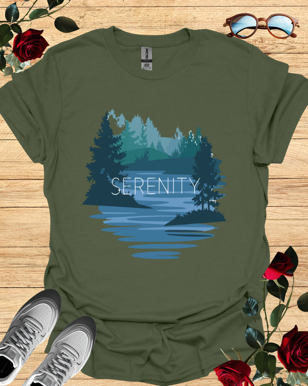Serenity – Calm & Comfort T-Shirt in Long & Short Sleeve Styles Printify