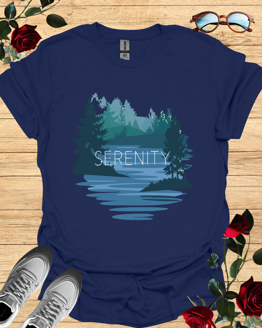 Serenity – Calm & Comfort T-Shirt in Long & Short Sleeve Styles Printify