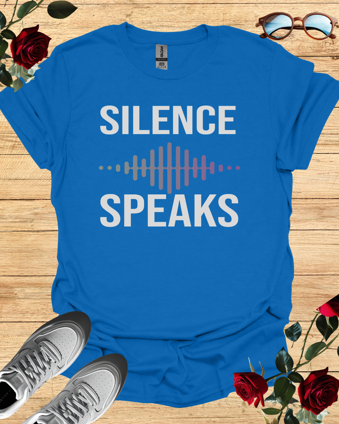 Silence Speaks T-Shirt – Minimalist Long & Short Sleeve Shirt Printify