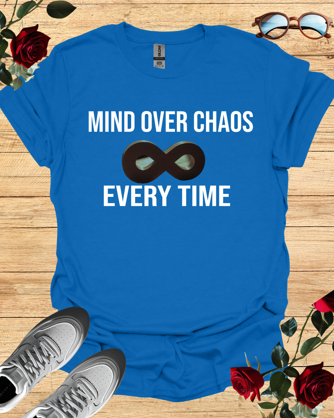 Mind Over Chaos – Motivational Organic Cotton T-Shirt Printify
