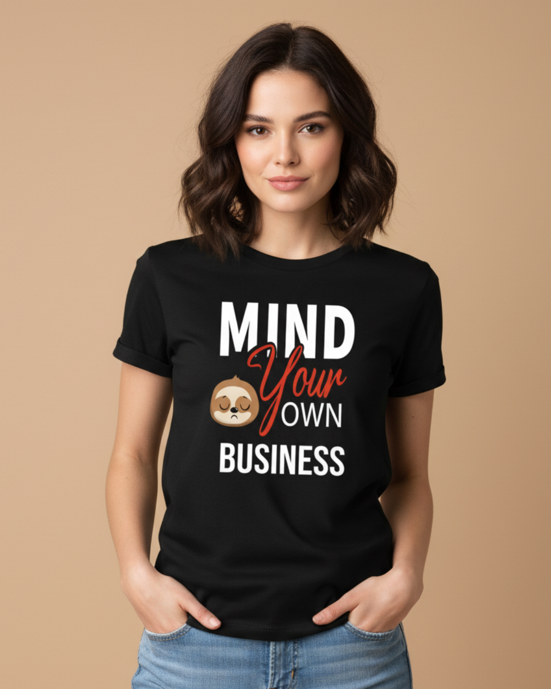 Mind Your Own Business | Bold Minimalist Statement T-Shirt