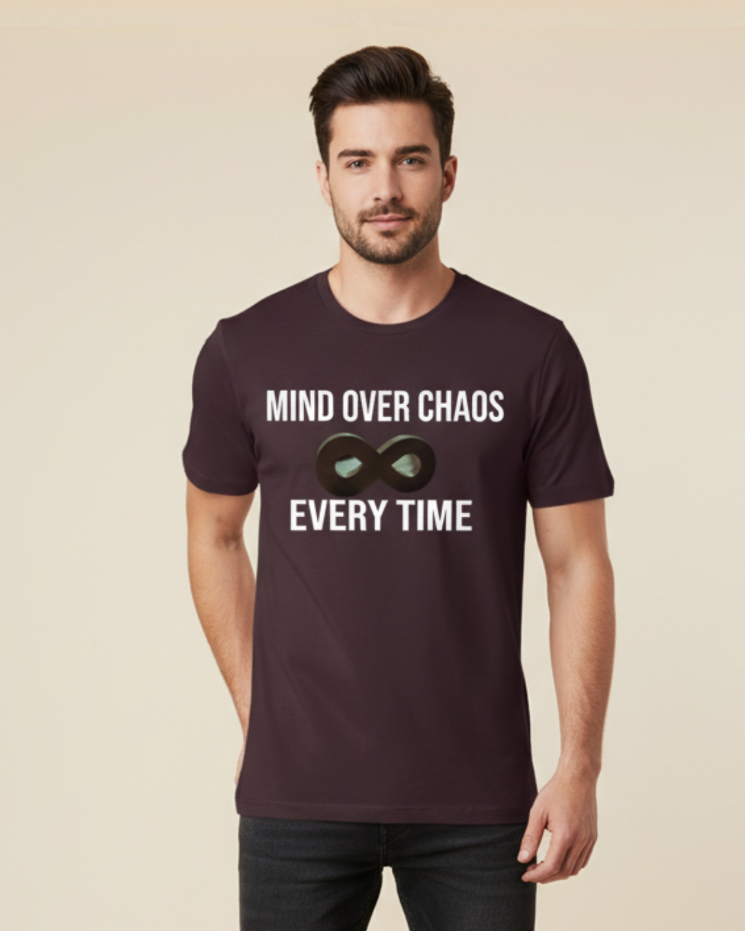 Mind Over Chaos – Motivational Organic Cotton T-Shirt