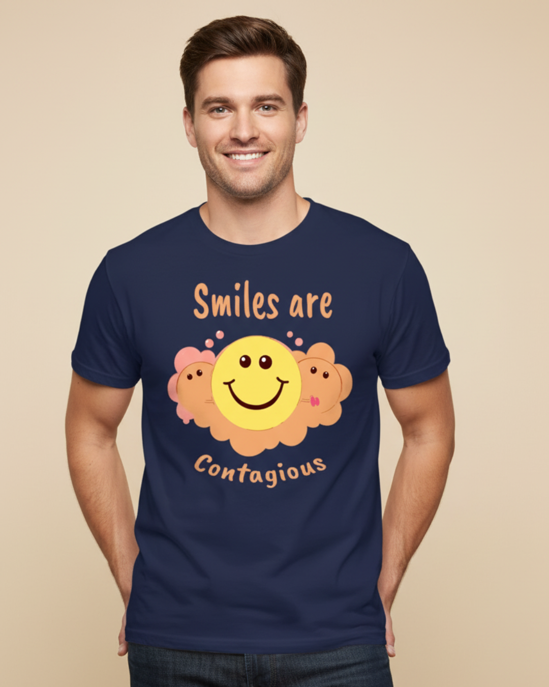mile Are Contagious – Uplifting T-Shirt in Long & Short Sleeve Styles
