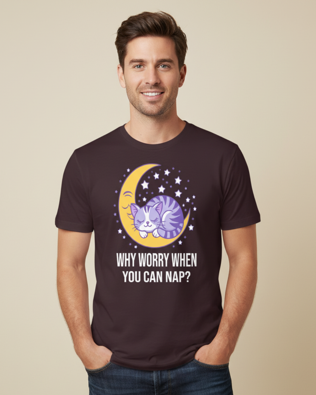 Why Worry When You Can Nap? – Relaxed T-Shirt in Long & Short Sleeve Styles