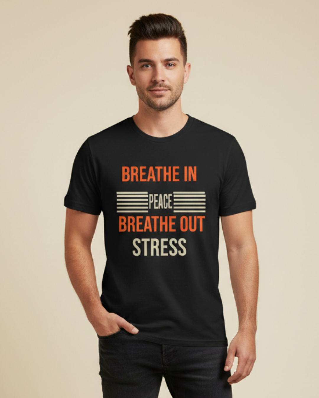 Breathe In Peace Breathe Out Stress Relaxation T-Shirt