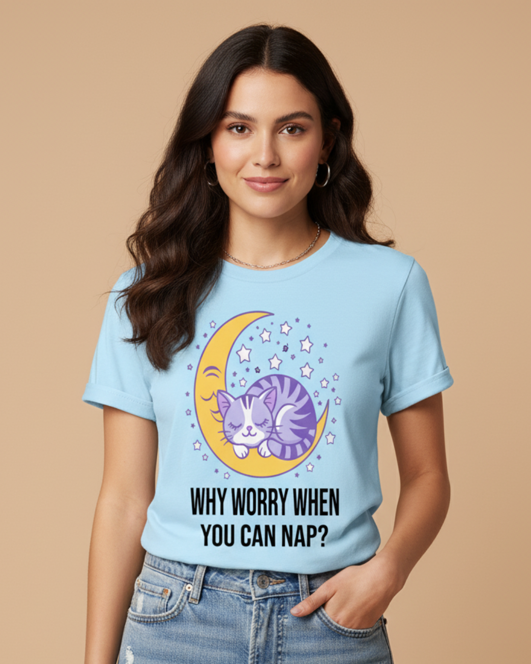 Why Worry When You Can Nap? – Relaxed T-Shirt in Long & Short Sleeve Styles